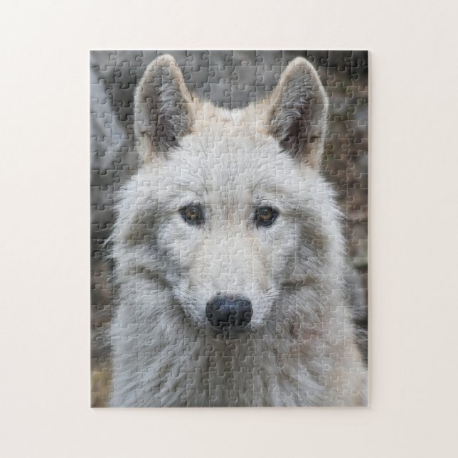 WHITE WOLF JIGSAW PUZZLE CHALLENGING (Vertical)