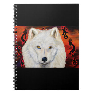 White  Wolf  Kokopelli Notebook