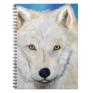 White Wolf Portrait Notebook