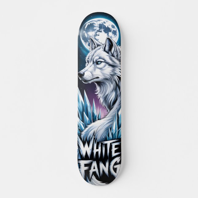 White wolf  Skateboard  (Front)