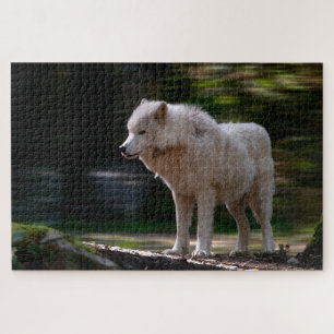 White Wolf Super Difficult Wildlife Jigsaw Puzzle