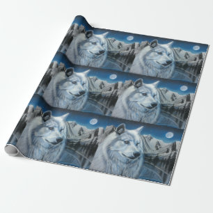 White Wolf Wrapping Paper