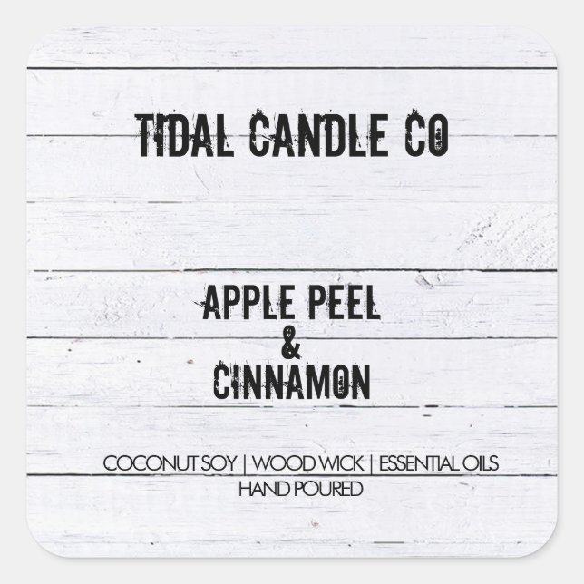 White Wood Labels (Front)