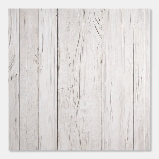 White Wood Rustic Beach Decor Distressed Texture Wallpaper (Front)