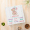 White Wood & Teddy Bear Baby Girl Scrapbook