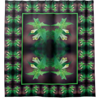 White Woodland Wildflower Floral Art Pattern