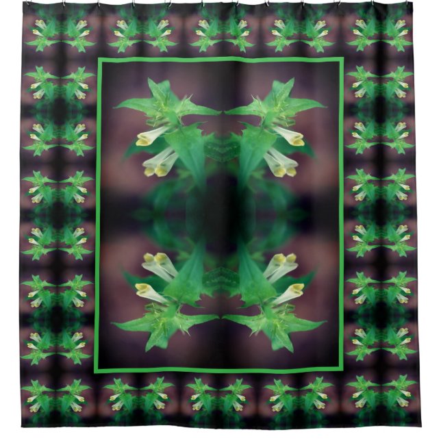 White Woodland Wildflower Floral Art Pattern (Front)