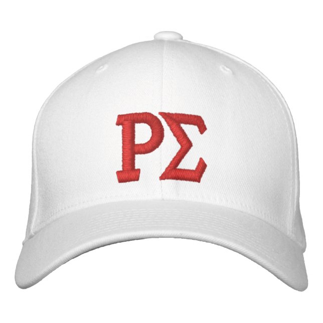 WHITE WOOL CAP WITH RED EMBROIDERY (Front)