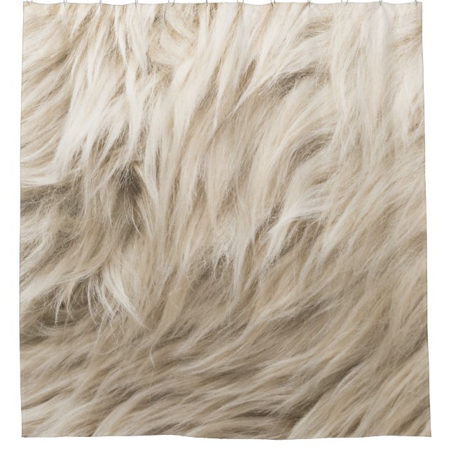 White Wool Fluffy Texture Background (Front)