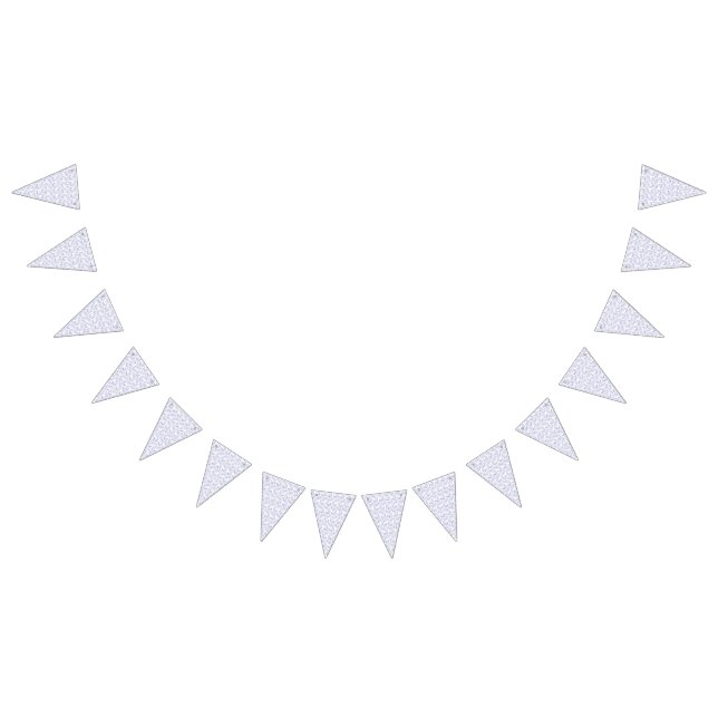 White wrapping paper with a subtle, repeating patt bunting flags (All)