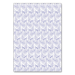 White wrapping paper with a subtle, repeating patt table number