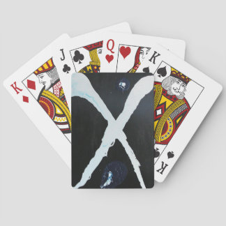 WHITE X PLAYING CARDS