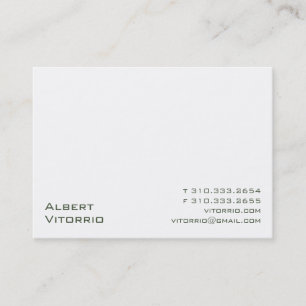 White XI Business Card