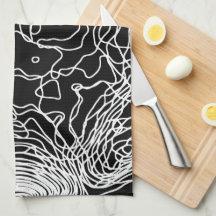 White Yarn Kitchen Towels