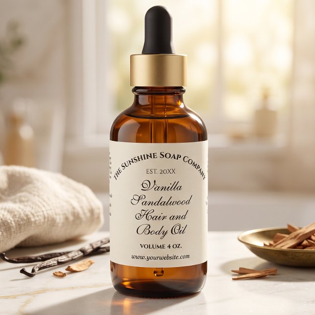 White Year Established Cosmetics Bottle Label (Creator Uploaded)