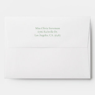 White & Yellow Daffodil Watercolor Wedding Envelope
