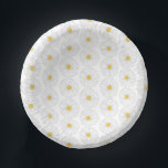 White Yellow Daisy Flower Floral Garden Party Paper Plate<br><div class="desc">Paper plate design features an original marker illustration of a yellow and white daisy flower blossom. Great for a garden party, bridal shower, wedding or engagement. This daisy illustration is also available on other products. Don't see what you're looking for? Need help with customization? Contact Rebecca to have something designed...</div>