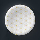 White Yellow Daisy Flower Floral Garden Party Paper Plate<br><div class="desc">Paper plate design features an original marker illustration of a yellow and white daisy flower blossom. Great for a garden party, bridal shower, wedding or engagement. This daisy illustration is also available on other products. Don't see what you're looking for? Need help with customization? Contact Rebecca to have something designed...</div>