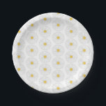 White Yellow Daisy Flower Floral Garden Party Paper Plate<br><div class="desc">Paper plate design features an original marker illustration of a yellow and white daisy flower blossom. Great for a garden party, bridal shower, wedding or engagement. This daisy illustration is also available on other products. Don't see what you're looking for? Need help with customization? Contact Rebecca to have something designed...</div>