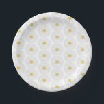 White Yellow Daisy Flower Floral Garden Party Paper Plate<br><div class="desc">Paper plate design features an original marker illustration of a yellow and white daisy flower blossom. Great for a garden party, bridal shower, wedding or engagement. This daisy illustration is also available on other products. Don't see what you're looking for? Need help with customization? Contact Rebecca to have something designed...</div>