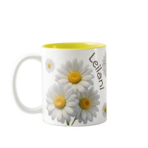 White & Yellow Daisy Personalized Bliss