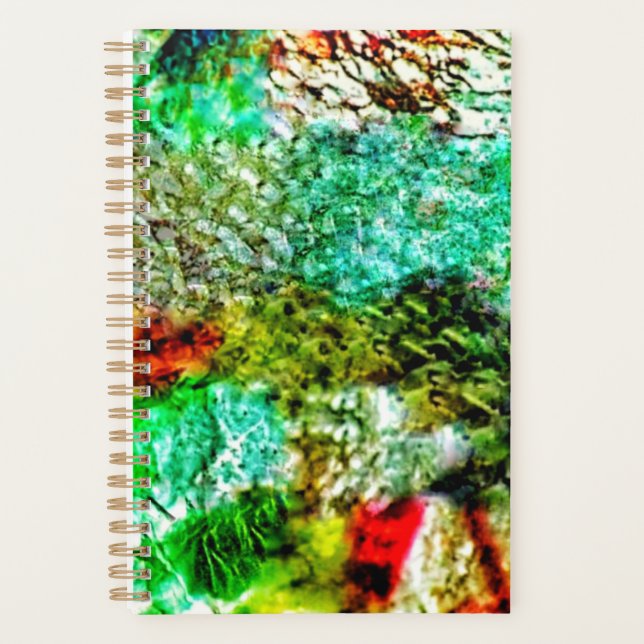 White yellow smooth planner,Calming texture joful Planner (Front)