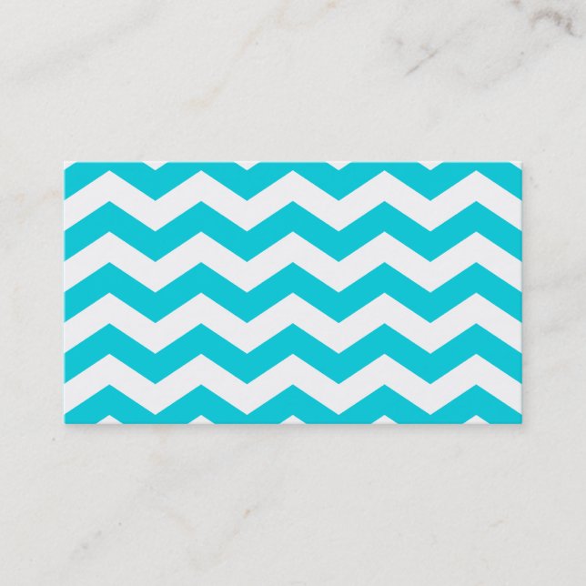 White Zig Zag Business Card (Front)