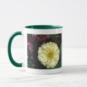 White Zinnia Mug