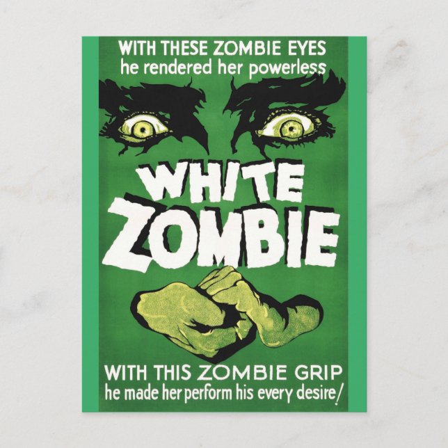 White Zombie  - Vintage movie Postcard (Front)