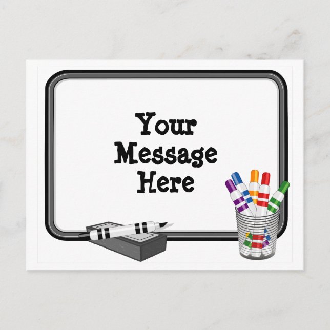 Whiteboard Postcard (Front)