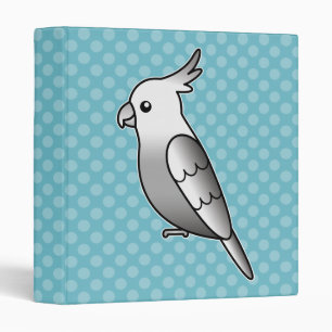 Whiteface Cartoon Cockatiel Parrot Bird Binder