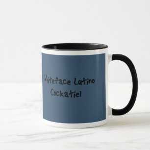 Whiteface Lutino Cockatiel Mug