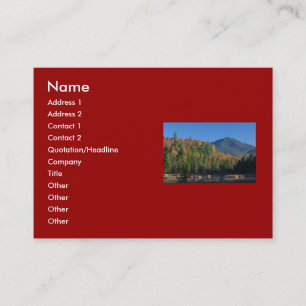 Whiteface Mountain over Little Cherrypatch Pond Business Card