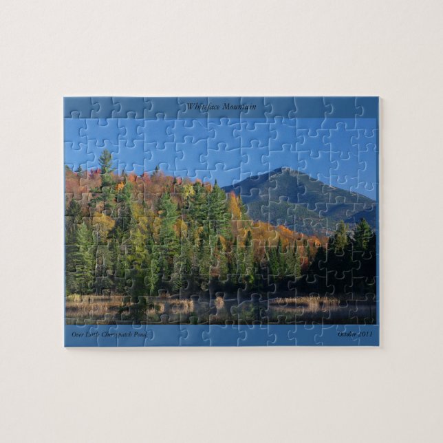 Whiteface Mountain over Little Cherrypatch Pond Jigsaw Puzzle (Horizontal)