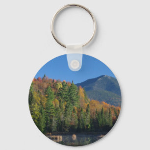 Whiteface Mountain over Little Cherrypatch Pond Keychain