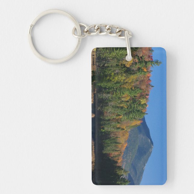 Whiteface Mountain over Little Cherrypatch Pond Keychain (Front)