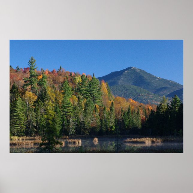Whiteface Mountain over Little Cherrypatch Pond Poster (Front)