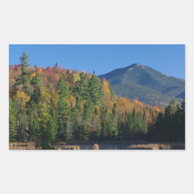 Whiteface Mountain over Little Cherrypatch Pond Sticker (Front)