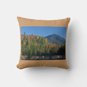 Whiteface Mountain over Little Cherrypatch Pond Throw Pillow
