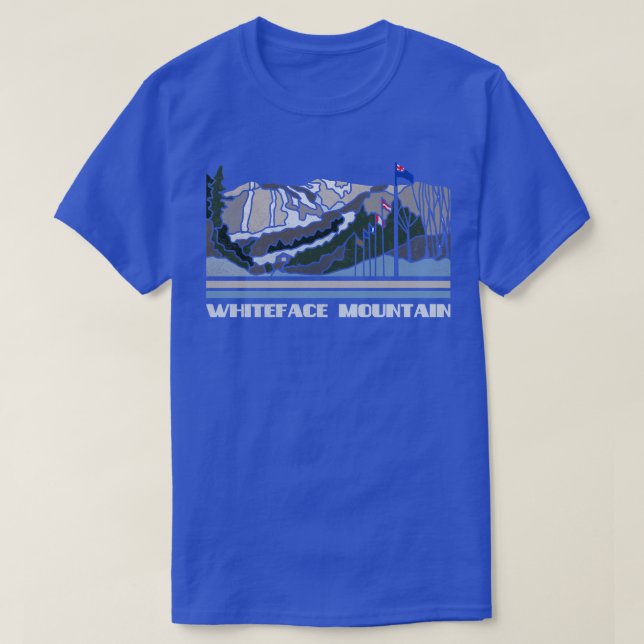 Whiteface Mountain Ski Resort Alpine Skiing Mounta T-Shirt (Design Front)