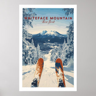 Whiteface Snow Scene Mountain Print 1