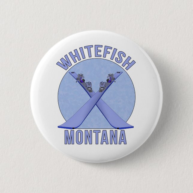 Whitefish, Montana 2 Inch Round Button (Front)