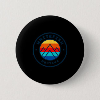 Whitefish montana skiing snowboarding family ski 2 inch round button