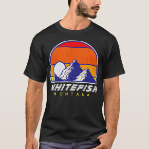 Whitefish Montana USA Ski Retro T-Shirt