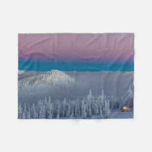 Whitefish Mountain Resort in Whitefish, Montana Fleece Blanket