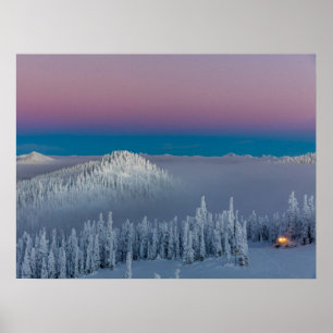 Whitefish Mountain Resort in Whitefish, Montana Poster