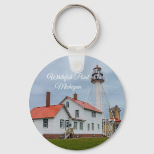 Whitefish Point Lighthouse Keychain