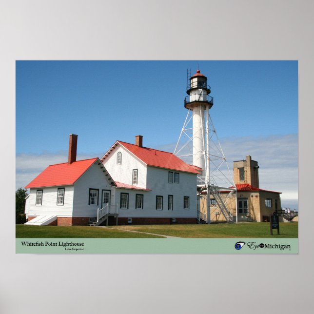 Whitefish Point Lighthouse - Michigan Poster (Front)