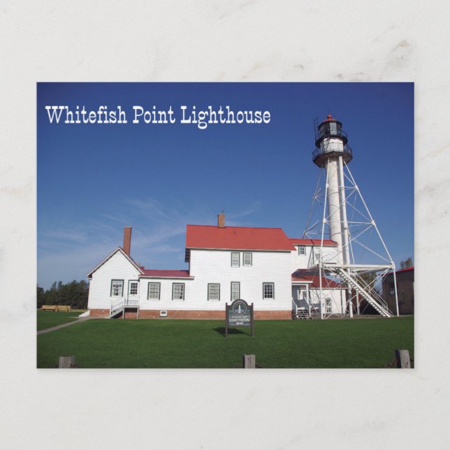 Whitefish Point Lighthouse post card (Front)