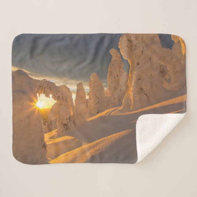 Whitefish Range | Whitefish, Montana Sherpa Blanket (Front (Horizontal))